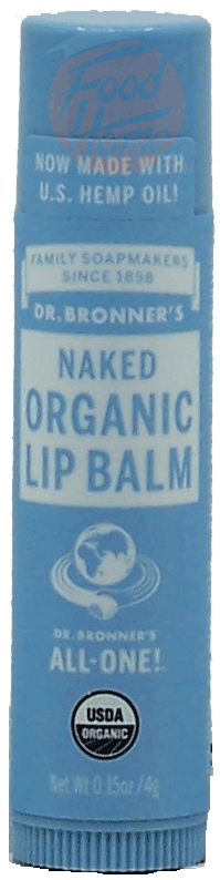 Dr. Bronner's Magic Family Soapmakers naked organic lip balm Full-Size Picture